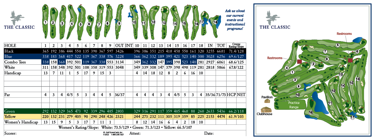 The Classic Golf Course, Spanaway Golf Lessons, The Classic Golf Club